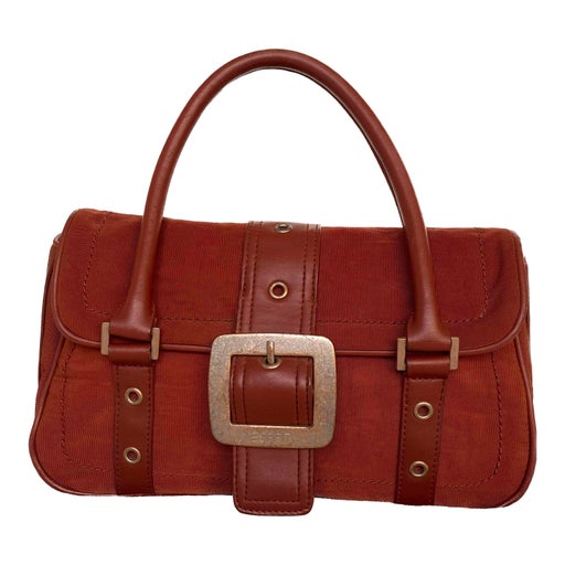 Burgundy baguette bag