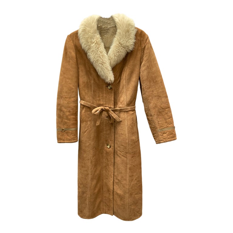 Manteau en peau lainée 
