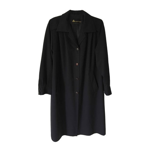Navy blue trench coat