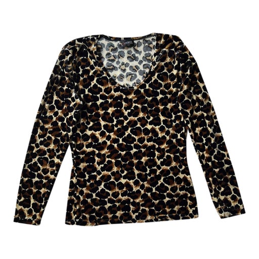 Leopard velvet top