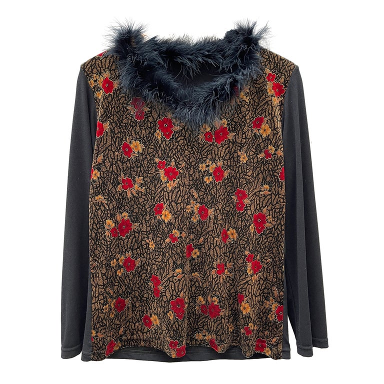 Top à fleurs