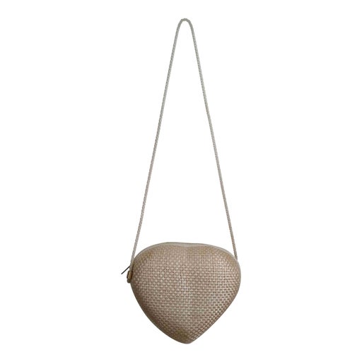 Raffia heart bag