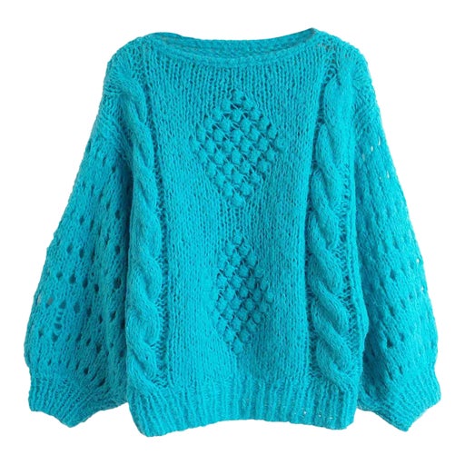 Pull en maille ajourée