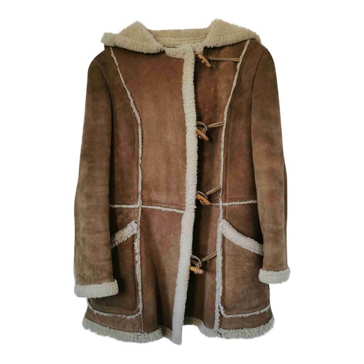 Shearling duffle coat