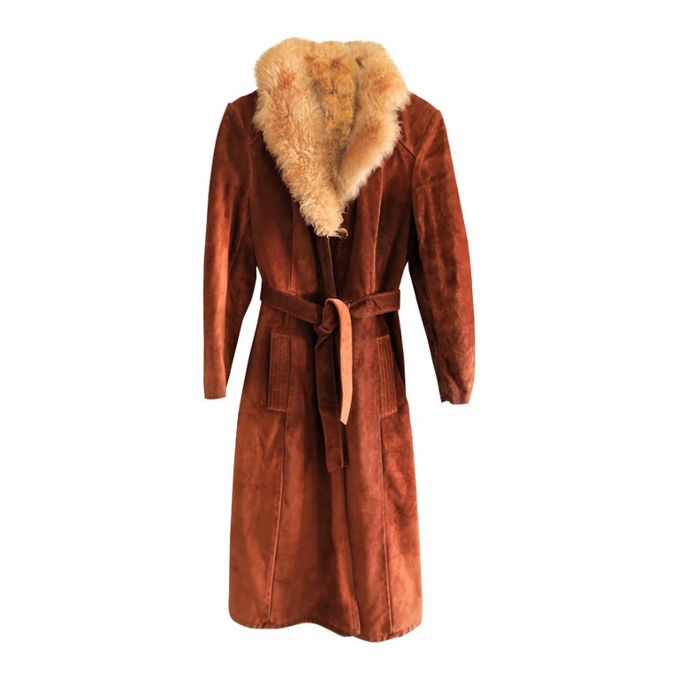 Manteau en peau lainée