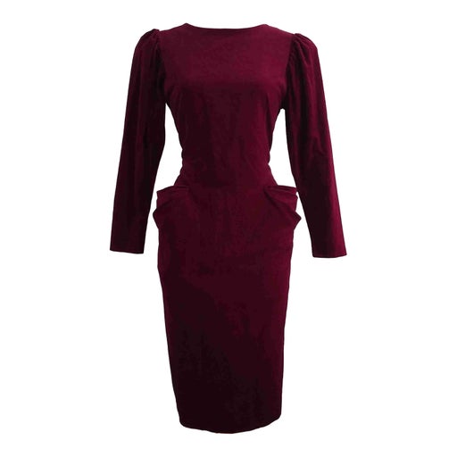 50's velvet dress