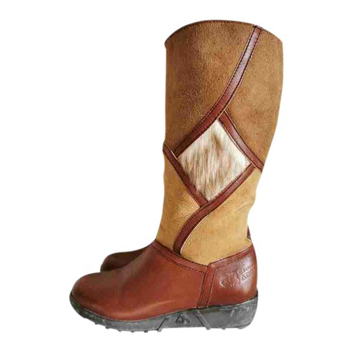 Bottes en peau lainée