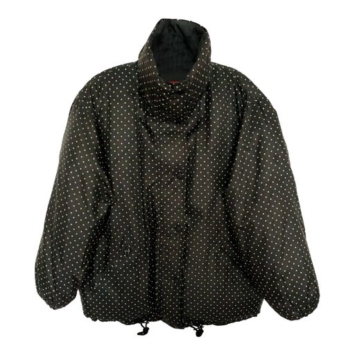Polka dot puffer jacket