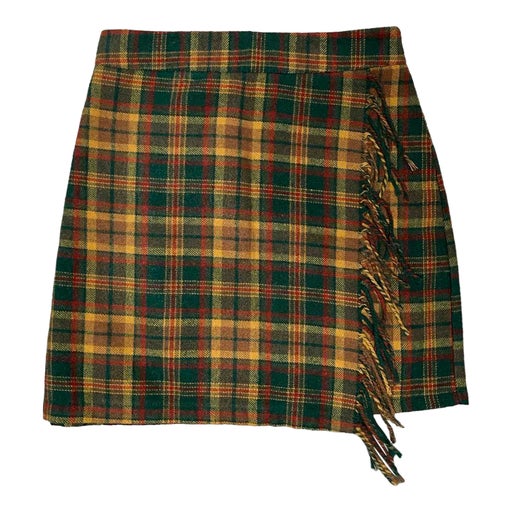 Wool tartan skirt
