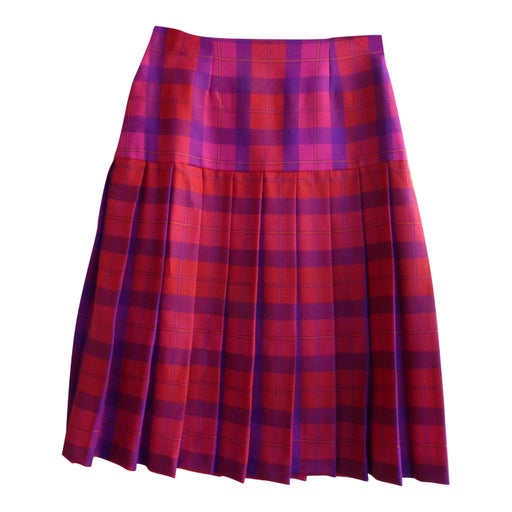 Jupe tartan en laine 