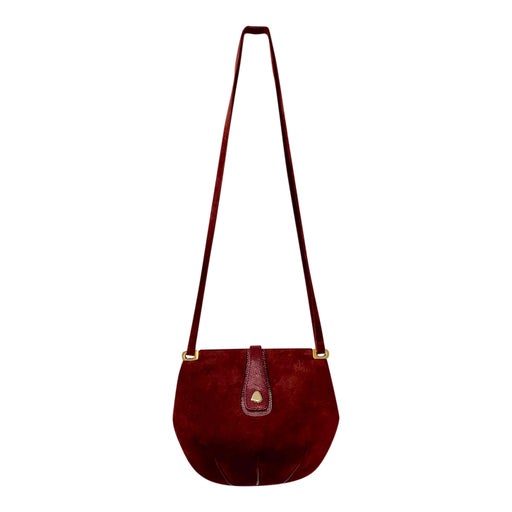 Suede shoulder bag
