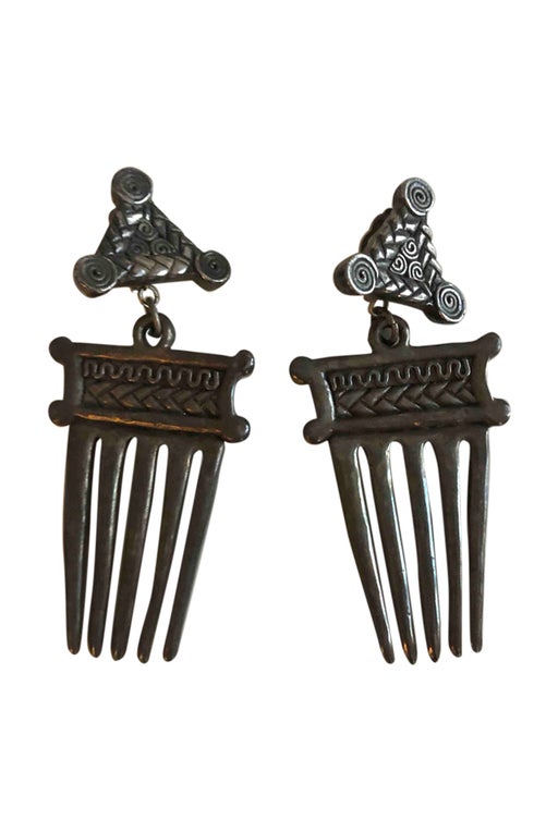 Boucles d’oreilles clips argentées 