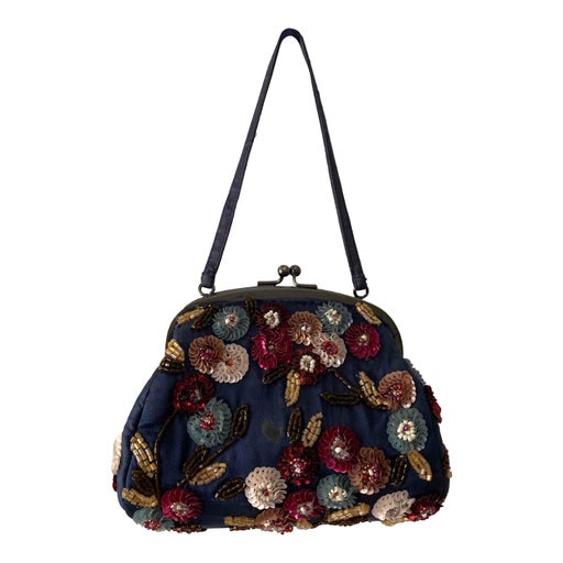 Sequin and pearl mini bag