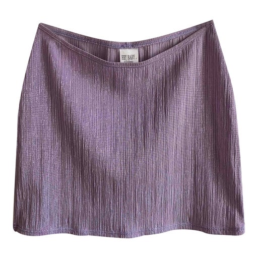 Lilac mini skirt