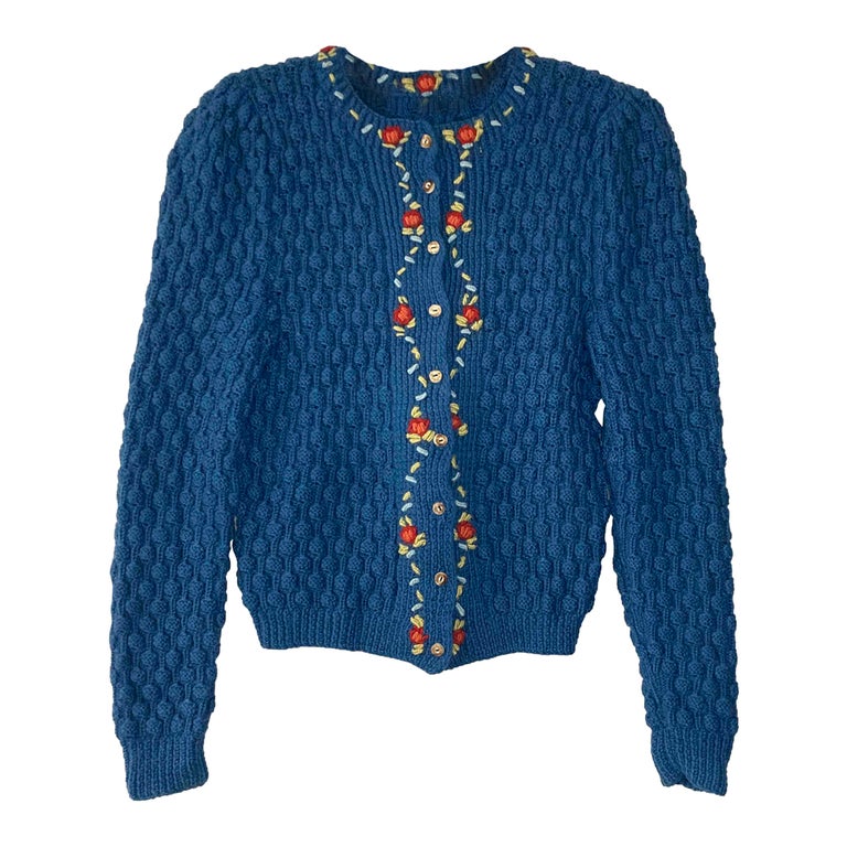 Cardigan autrichien bleu