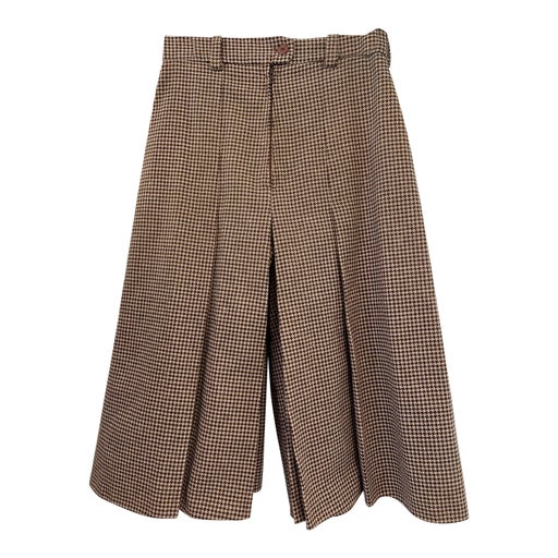 Jupe-culotte pied-de-poule 