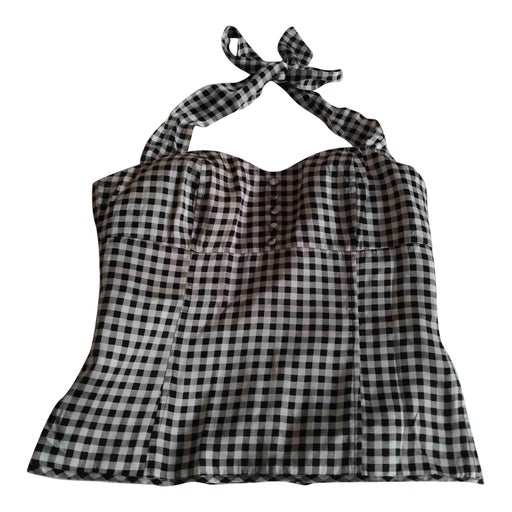 Backless gingham