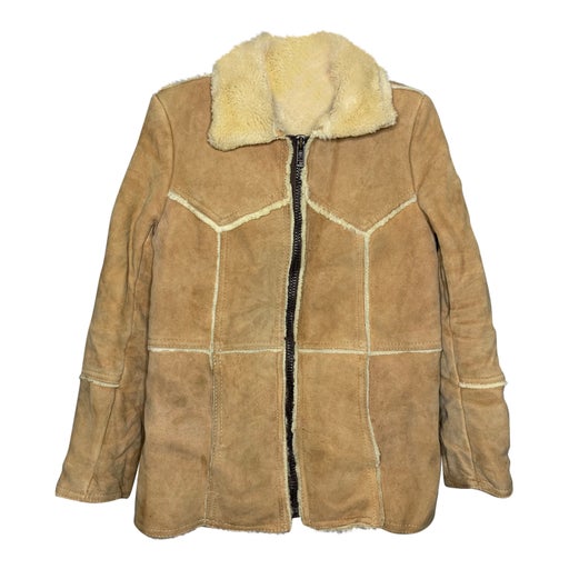 Manteau en peau lainée retournée