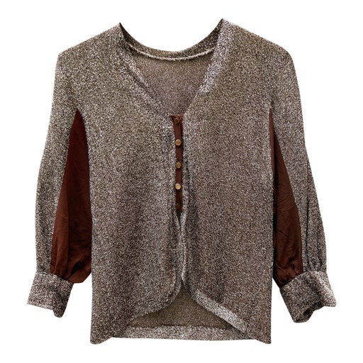 Silver lurex blouse