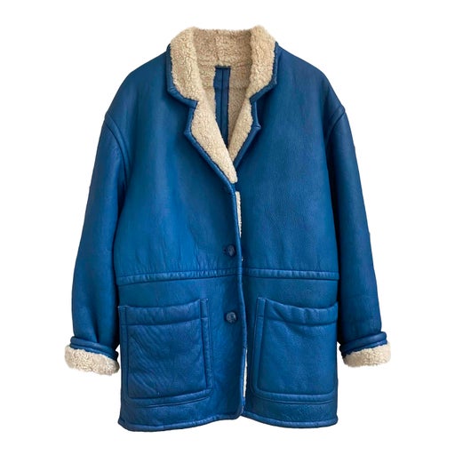 Manteau en peau lainée 