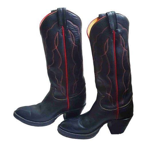 Santiags en cuir 