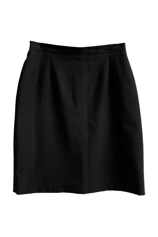80's black mini skirt