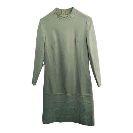 Embroidered wool dress