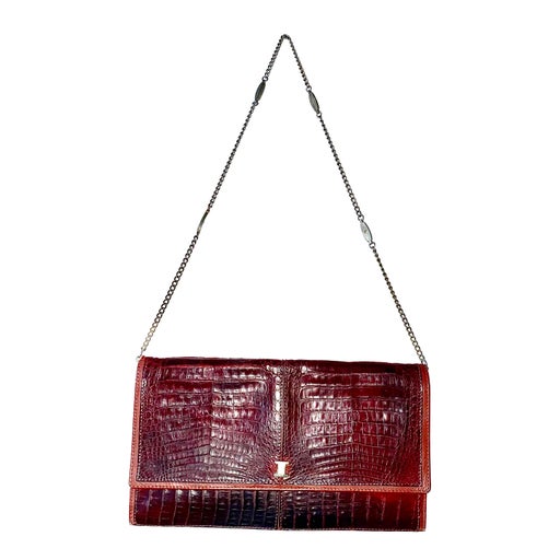 Leather shoulder bag