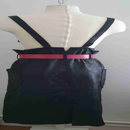 Jupe bretelles en cuir pour femme Imparfaite