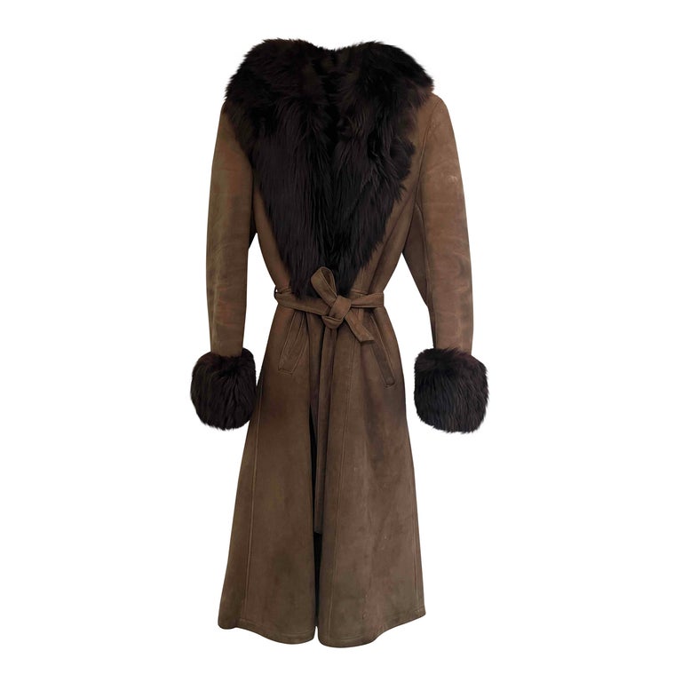 Manteau en peau lainée