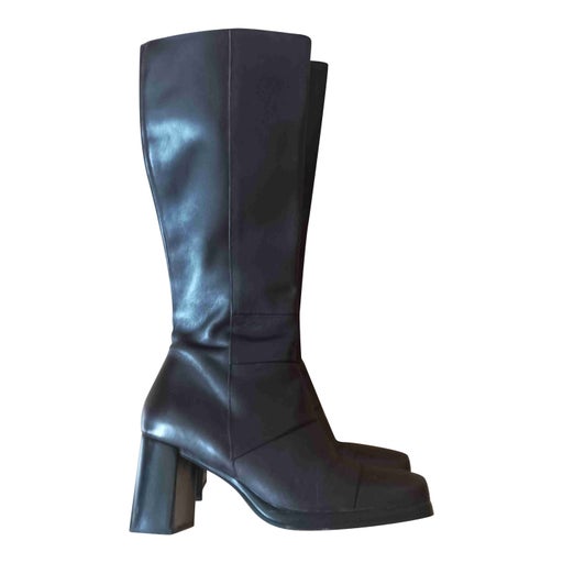 Leather boots