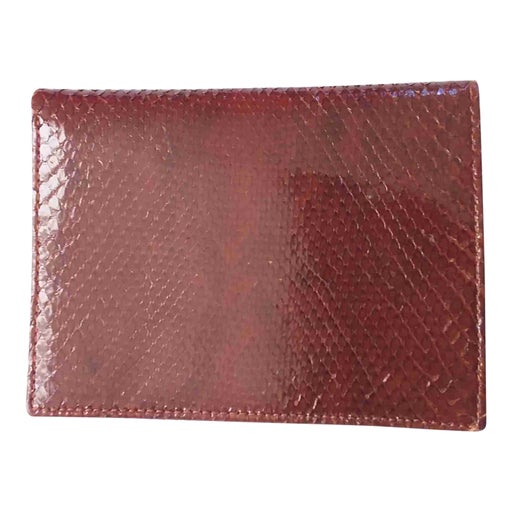 Portefeuille en cuir exotique