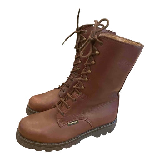Leather ankle boots