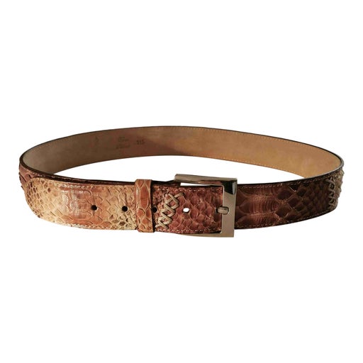 Exotic leather belt