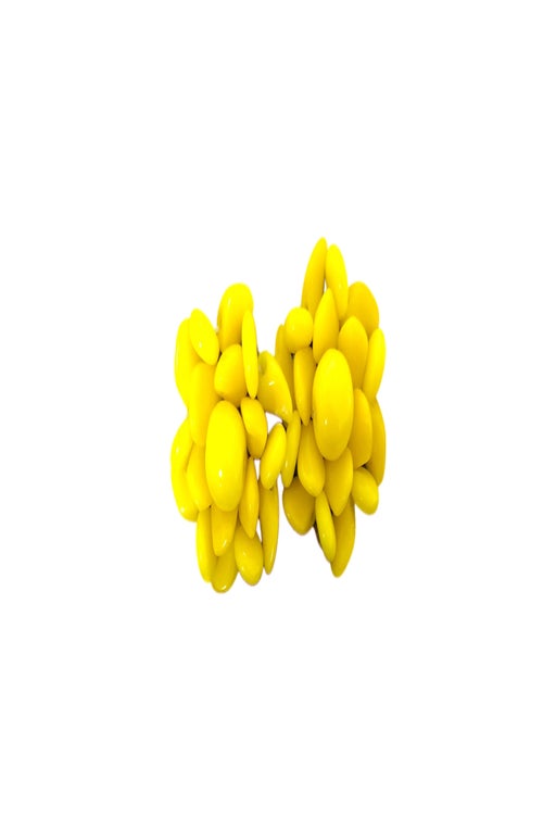 Boucles d'oreilles clips jaunes