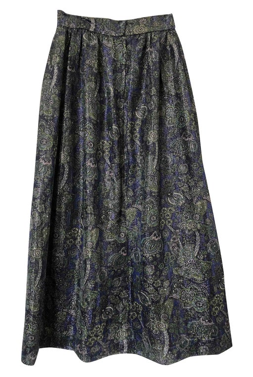 Long lurex skirt