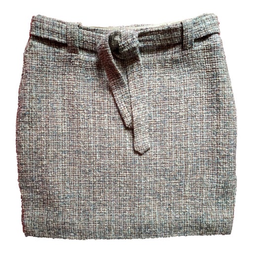 Wool mini skirt