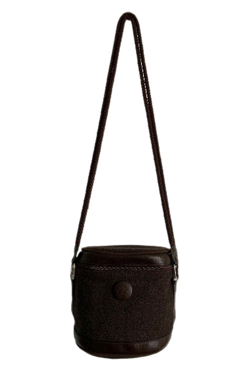 Wool and leather bag