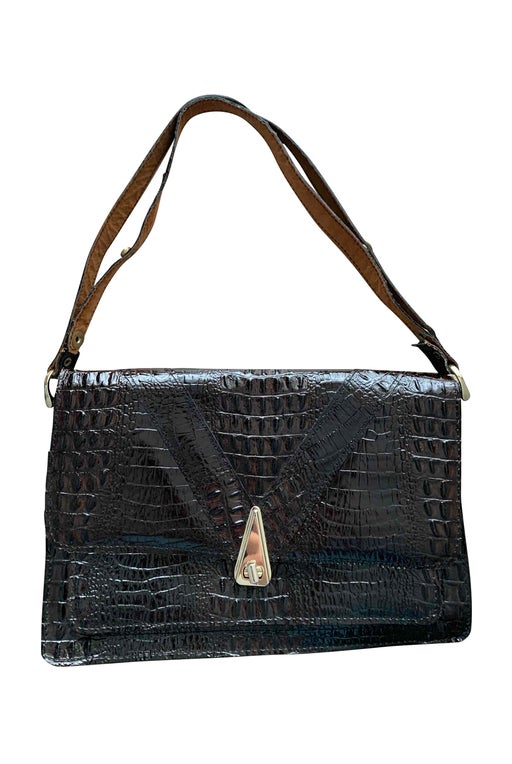 Exotic leather handbag