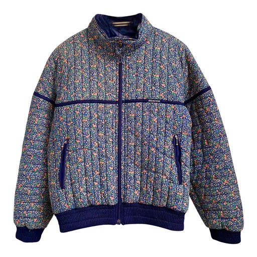 Floral puffer jacket