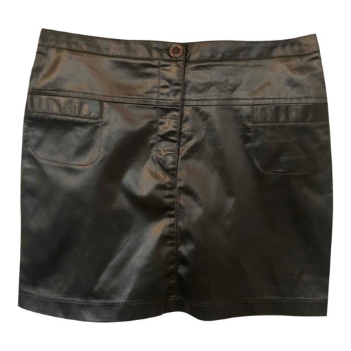 Satin mini skirt