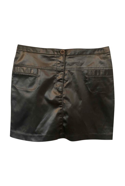 Satin mini skirt