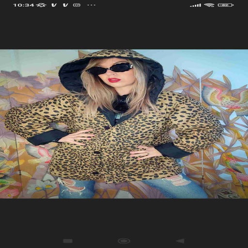 Leopard parka