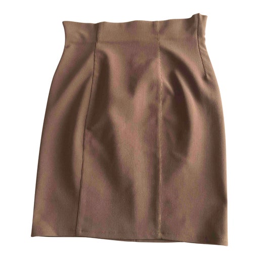Ribbed mini skirt