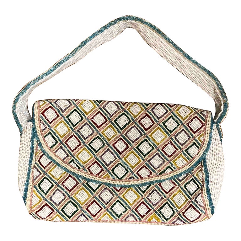 Sac baguette en perles 