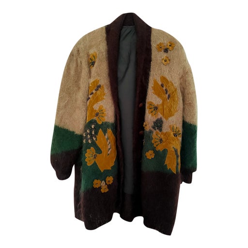 Mohair and alpaca cardigan