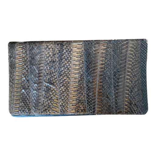 Pochette en cuir exotique