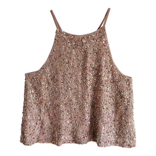 Silk and sequin top