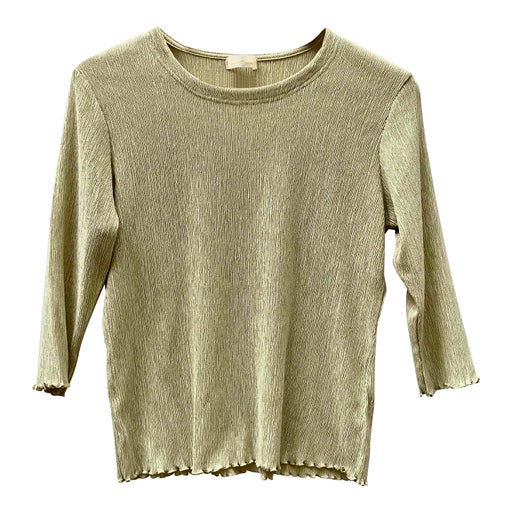 Green pleated top