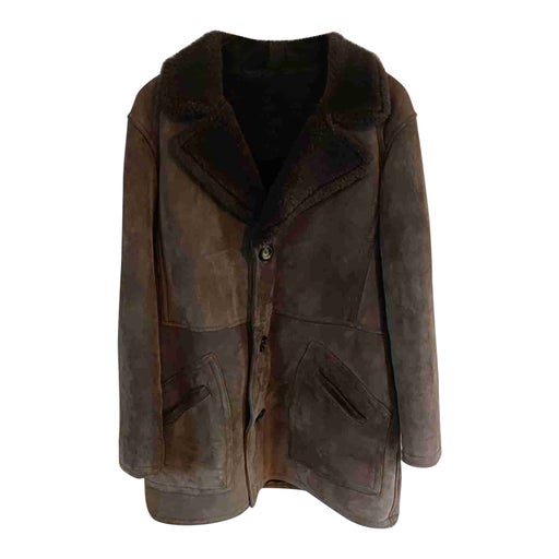 Manteau en peau lainée